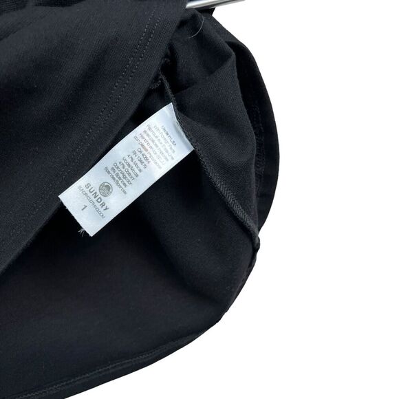 Sundry for Evereve Womens Skirt Toggle Waist Pockets Stretch Pull On Black Sz 1 - Picture 6 of 6